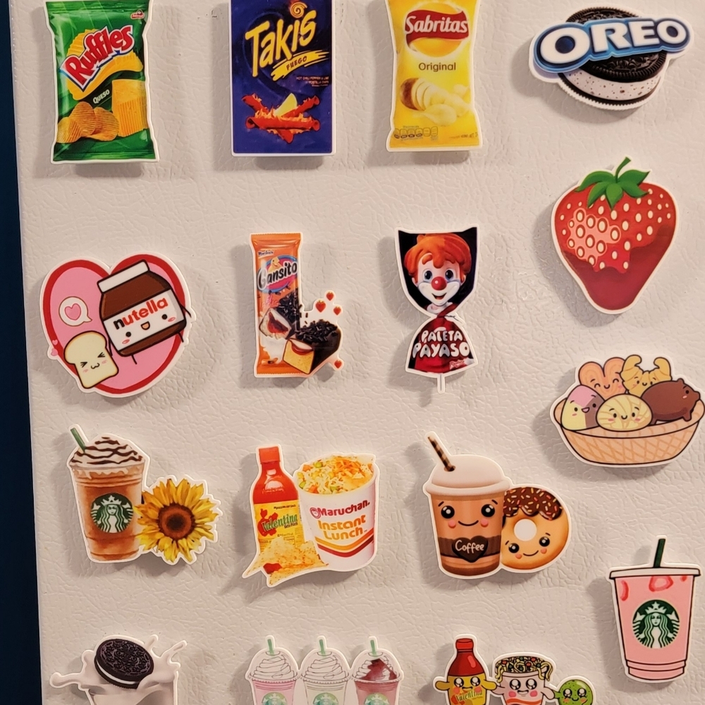 Food magnets for refrigerator